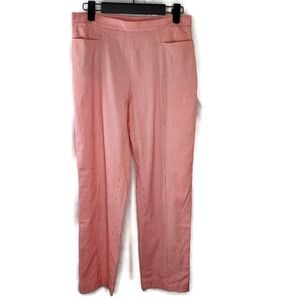 Akris Punto Lightweight Red Stripe Ankle Pants Size 4
